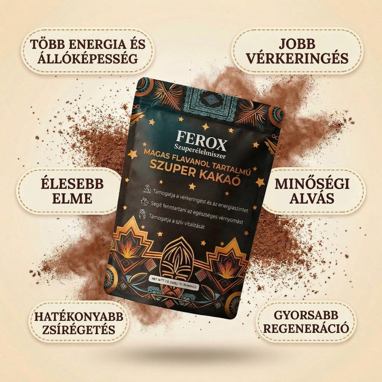 Ferox - Szuper Kakaó+ - Natural Testosterone Support