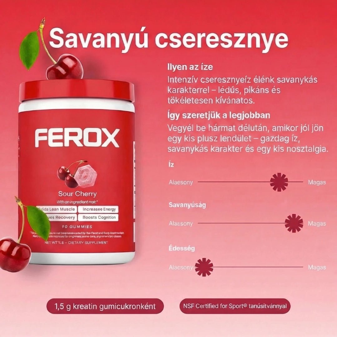 Feroxmen - Kreatin - monohidrát gumicukor - Natural Testosterone Support