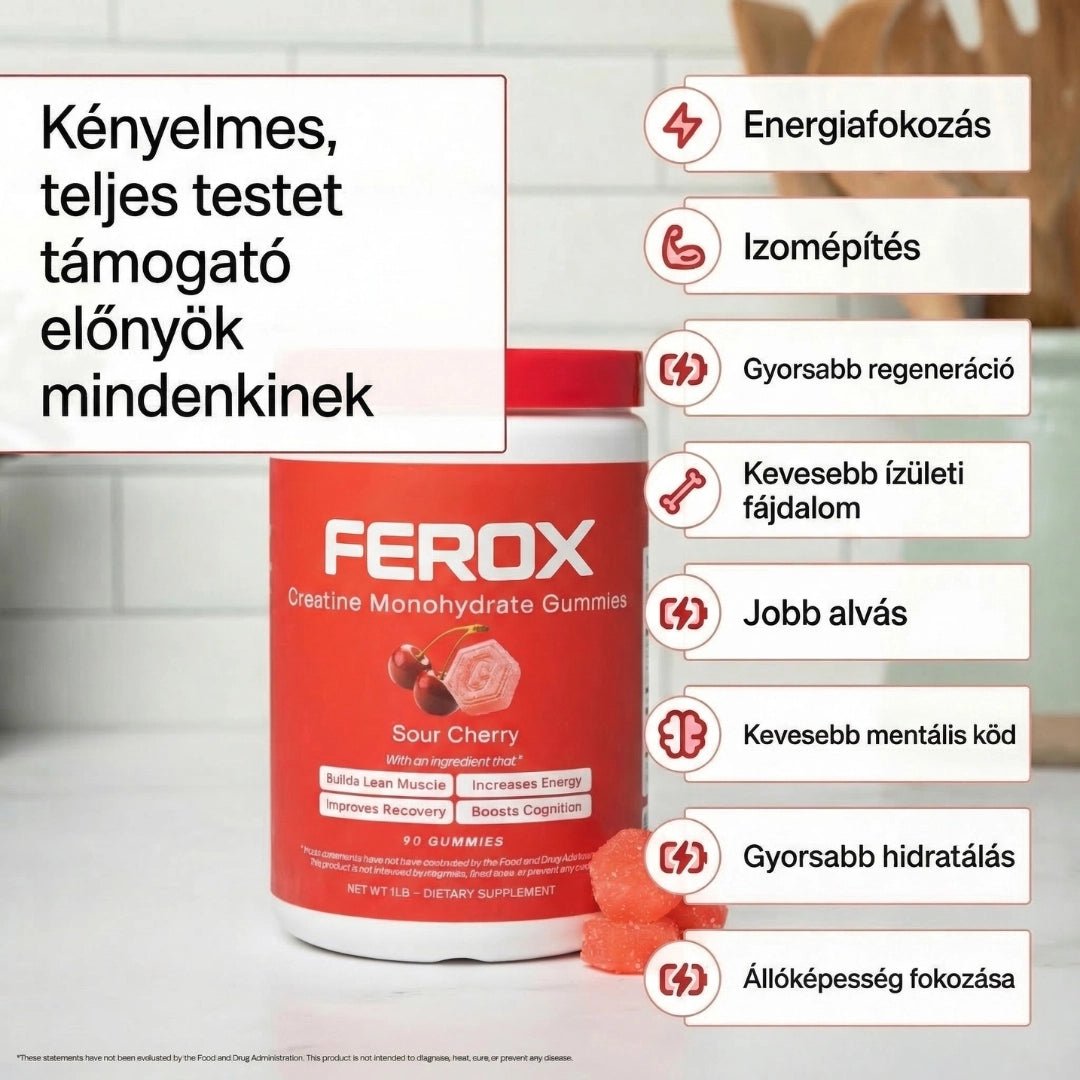 Feroxmen - Kreatin - monohidrát gumicukor - Natural Testosterone Support
