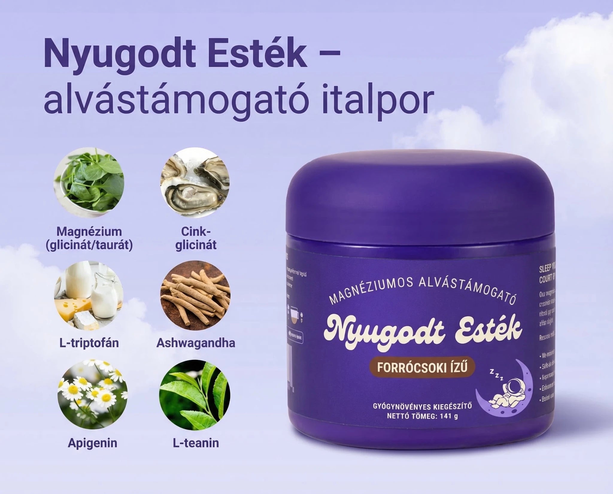 Nyugodt Esték – alvástámogató italpor - Natural Testosterone Support